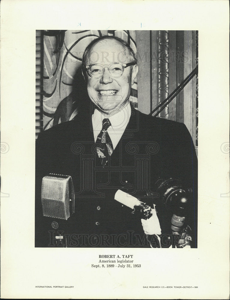 1968 Press Photo Robert Taft American legislator - Historic Images