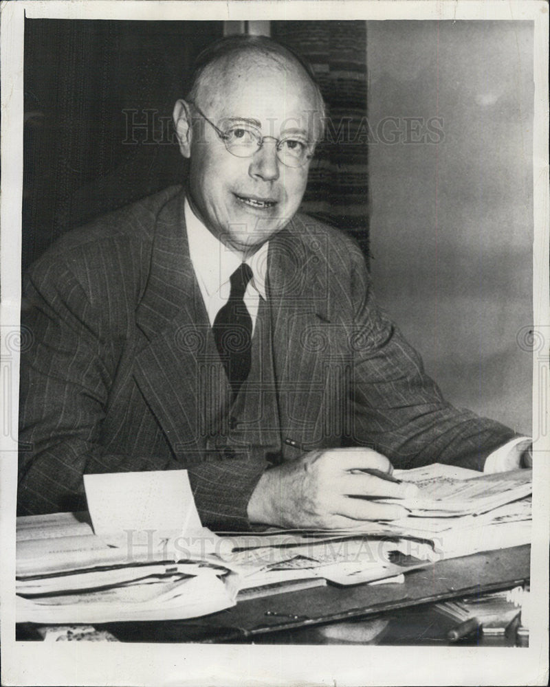 1947 Press Photo Senator Robert Taft Truman Food Conservation Plan - Historic Images