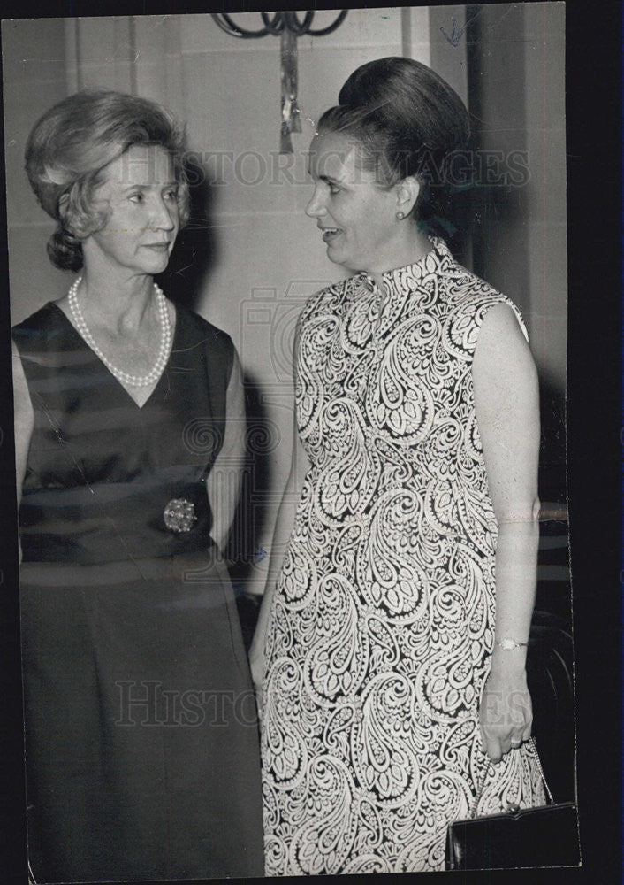 1970 Press Photo Mrs. Richard Ogilvie Mrs. Raymond Dickerson party - Historic Images