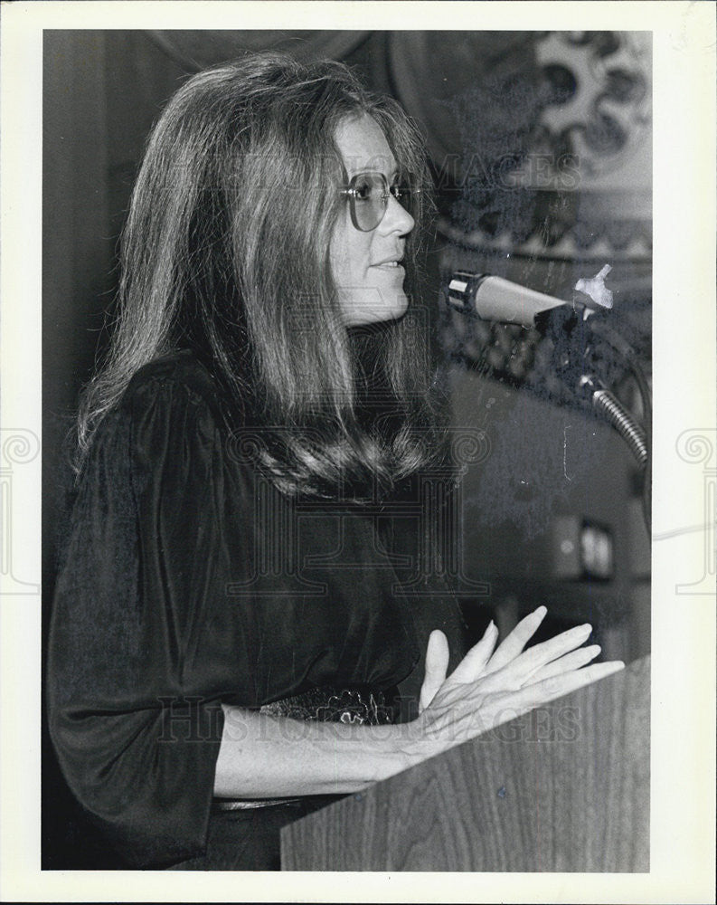 1983 Press Photo Gloria Steinem Chicago - Historic Images