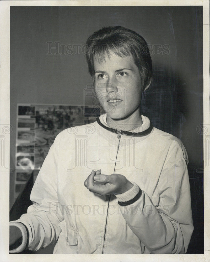 1962 Press Photo Tennis Player Karen Hantze Susman - Historic Images