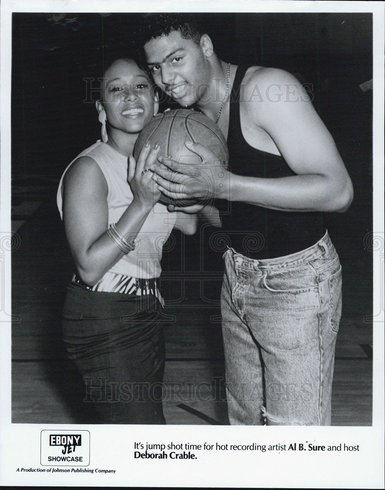 Press Photo Al B. Sure Deborah Crable Ebony Jet Showcase - Historic Images