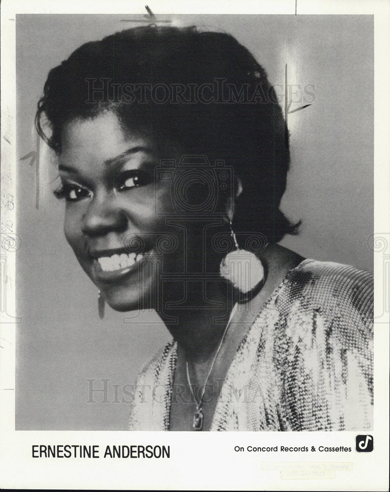 1988 Press Photo Ernestine Anderson, singer. - Historic Images