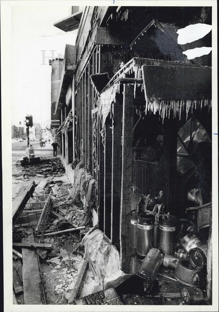 1981 Press Photo Medinah Grill restaurant fire - Historic Images