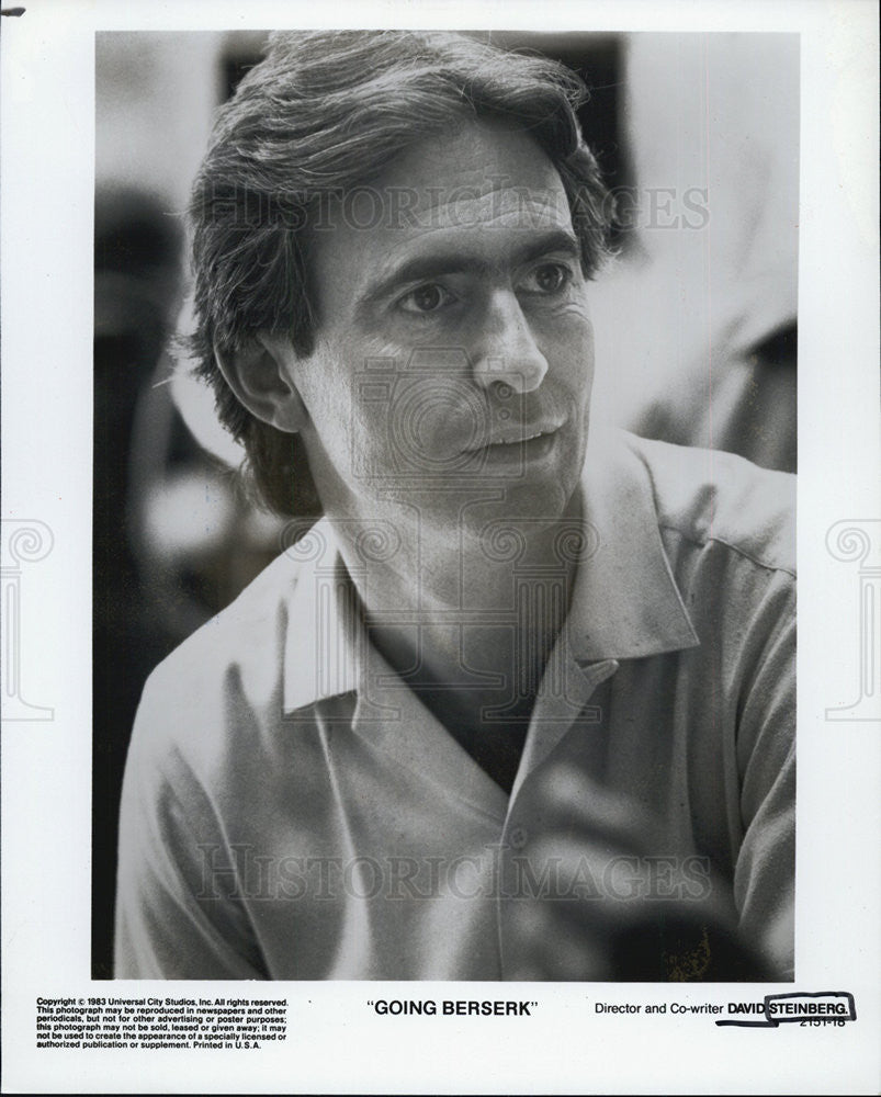 1989 Press Photo Director And Co-Writer Of &quot;Going Berserk&quot; David Steingberg - Historic Images