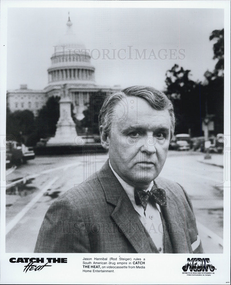 Press Photo Actor Rod Steiger In Home Video Release Of Movie Catch The Heat - Historic Images