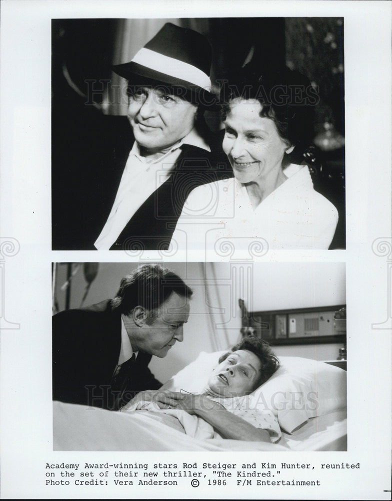 1986 Press Photo Rod Steiger Kim Hunter The Kindred - Historic Images