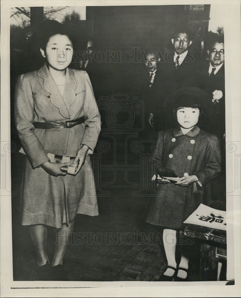 1947 Press Photo Princess Kazuko Takanomiya Emperor of Japan - Historic Images