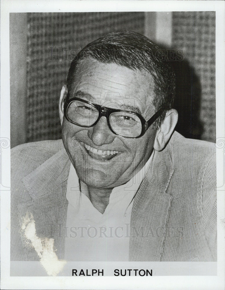 1982 Press Photo Ralph Sutton Musician - Historic Images