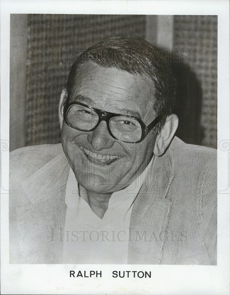 1982 Press Photo Ralph Sutton/American Jazz Pianist - Historic Images