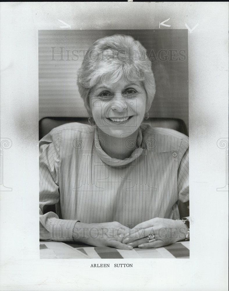 1982 Press Photo Arleen Sutton/Fashion Designer - Historic Images