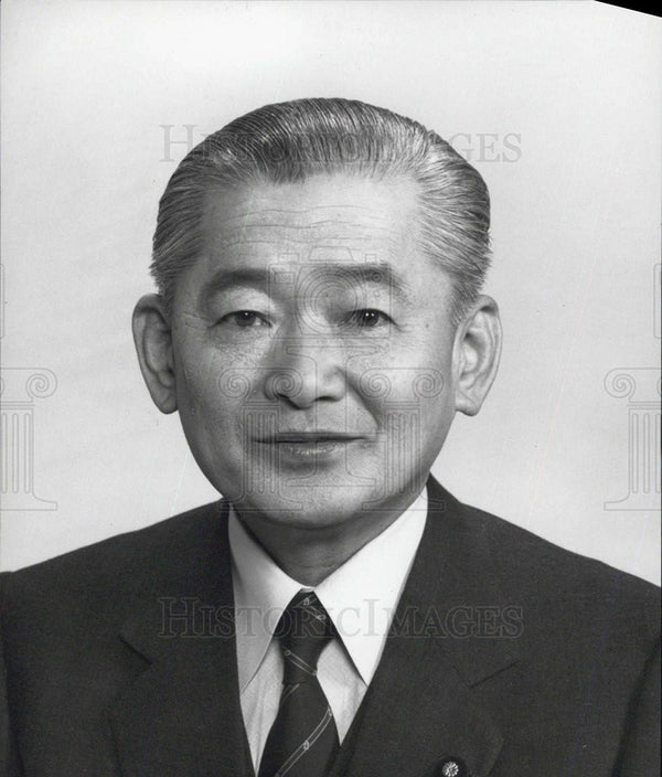 Noboru takeshita minister of finance japan 1986 vintage press photo