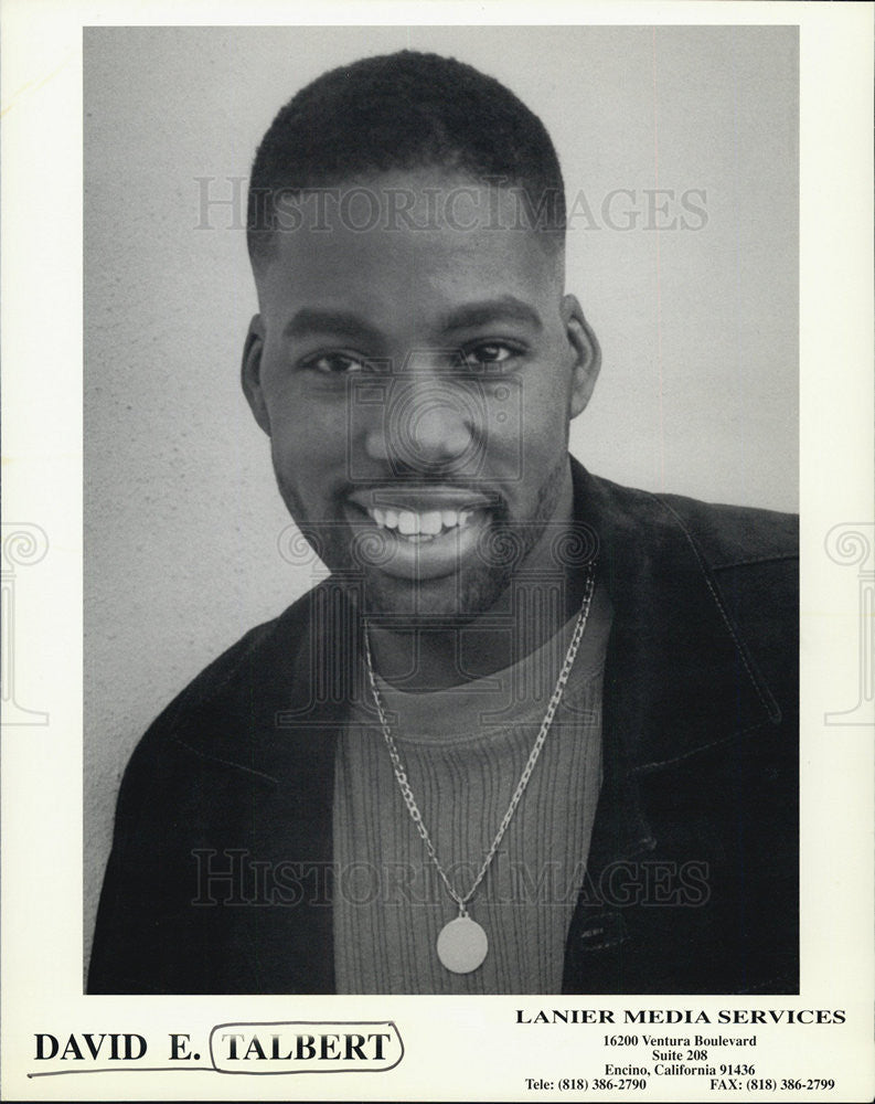 1996 Press Photo David E. Talbert, entertainer. - Historic Images