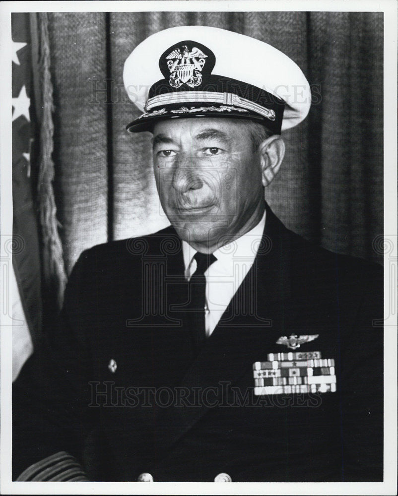 1958 Press Photo capt John McInnis US Navy - Historic Images