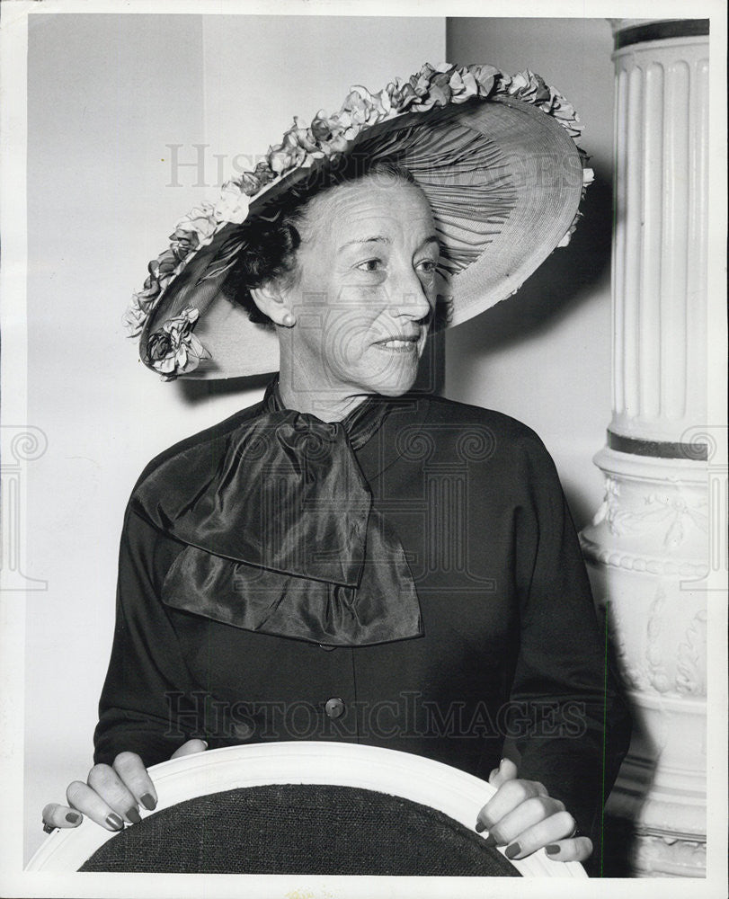 1955 Press Photo Society Childrens Memorial Ambassador Mrs. William McIlvaine - Historic Images