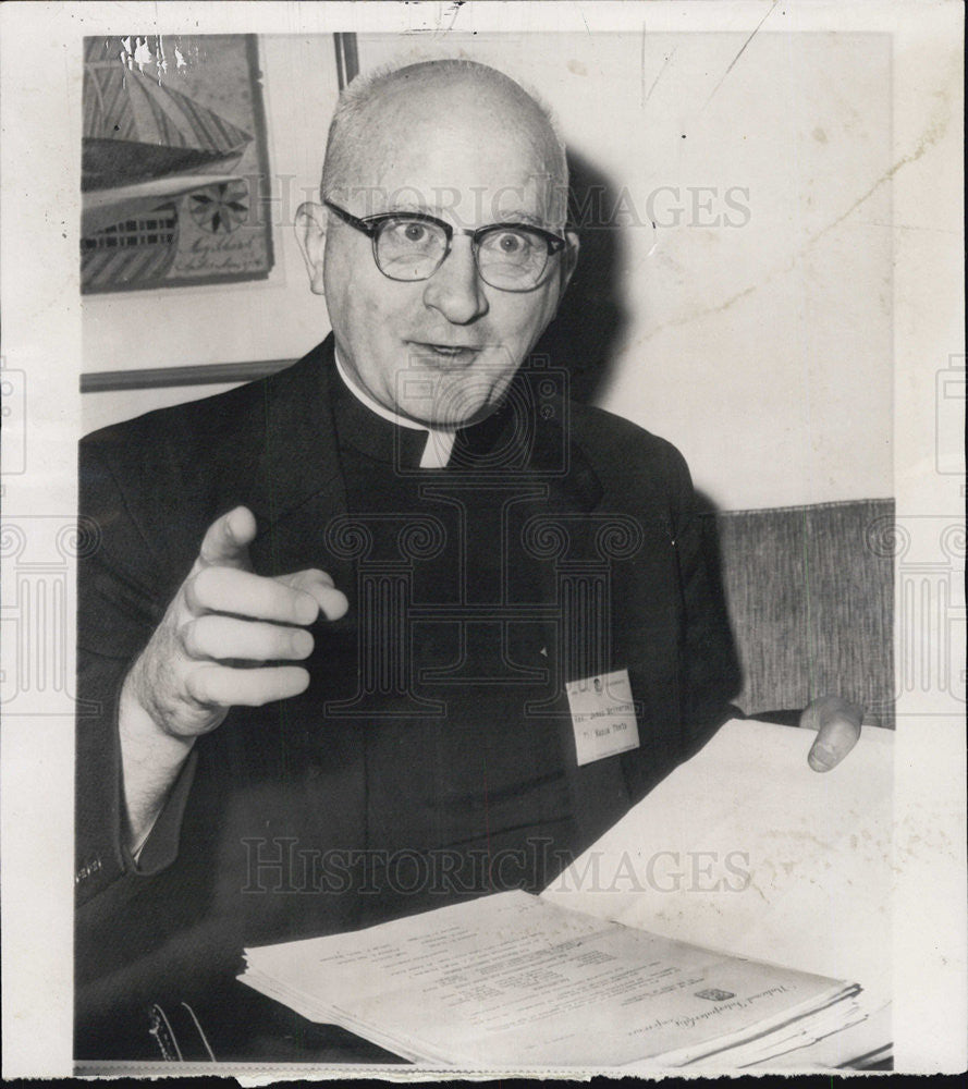 1961 Press Photo Rev. James A. McInerney - Historic Images