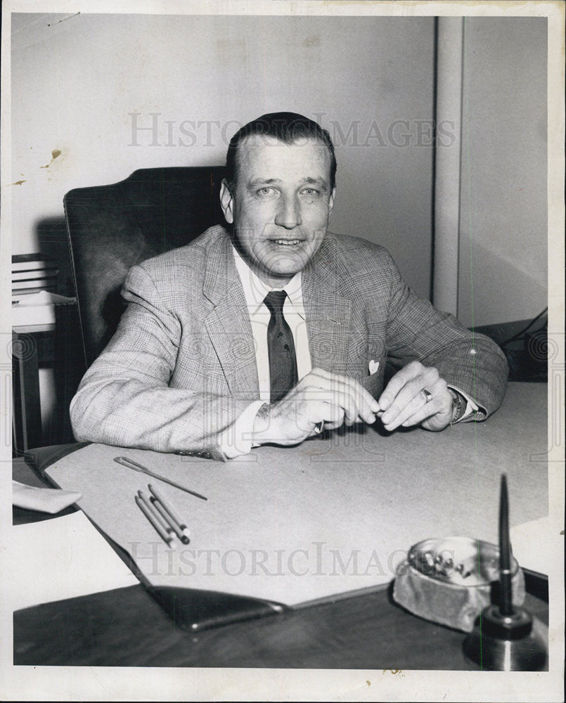 1958 Press Photo Pete McGuire Republican Candidate - Historic Images