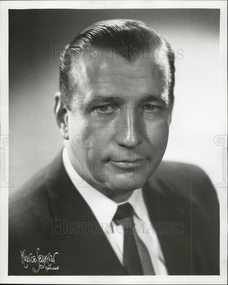 1958 Press Photo Peter J. McGuire Republican Candidate For Cook County Sheriff - Historic Images