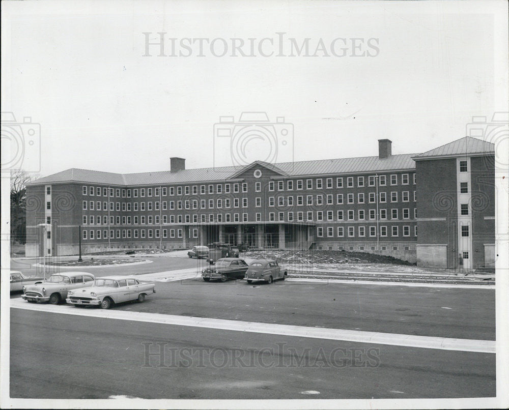 1958 Press Photo Completion Of Allen Residence Hall University Of Illinois - Historic Images