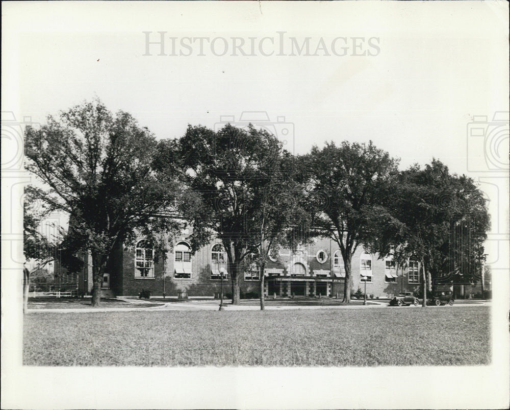 1938 Press Photo University Illinois Name Gym For Athletic Director George Huff - Historic Images