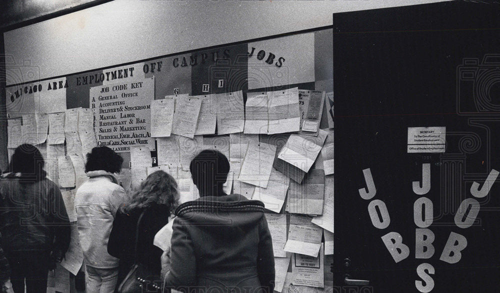 1975 Press Photo University of Illinois Job Center Chicago Circle Campus - Historic Images