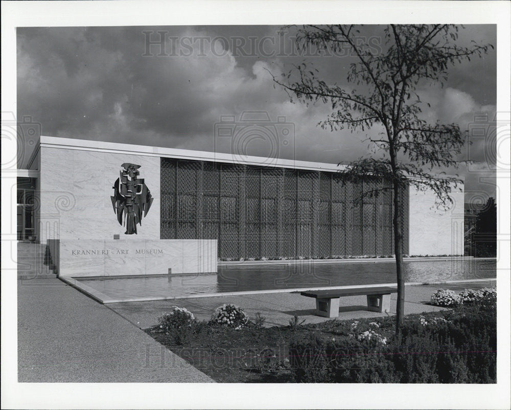 1965 Press Photo Krannert Art Museum Building At University Of Illinois Urbana - Historic Images