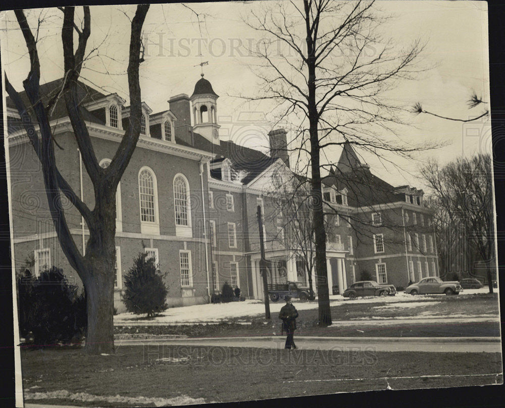 1943 Press Photo Union Building On University Of Illinois Campus - Historic Images