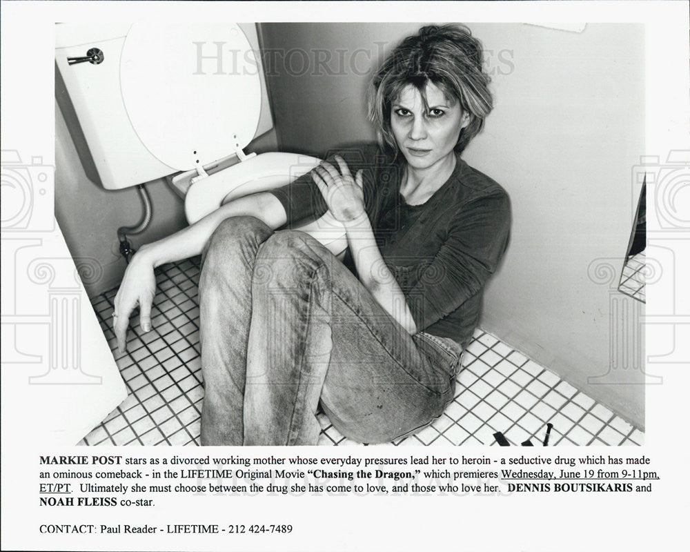 1996 Press Photo Markie Post from &quot;Chasing the Dragon&quot; - Historic Images