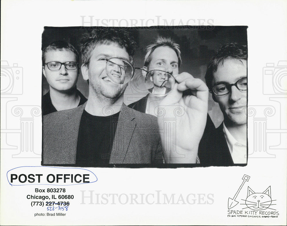 Press Photo Picture of "POST OFFICE" band members - Historic Images