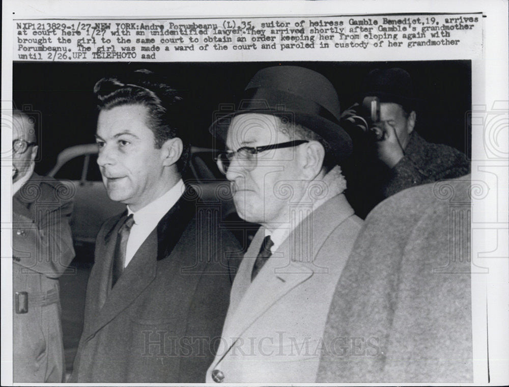 Press Photo Andre Porumbeanu Romanian Lawyer - Historic Images