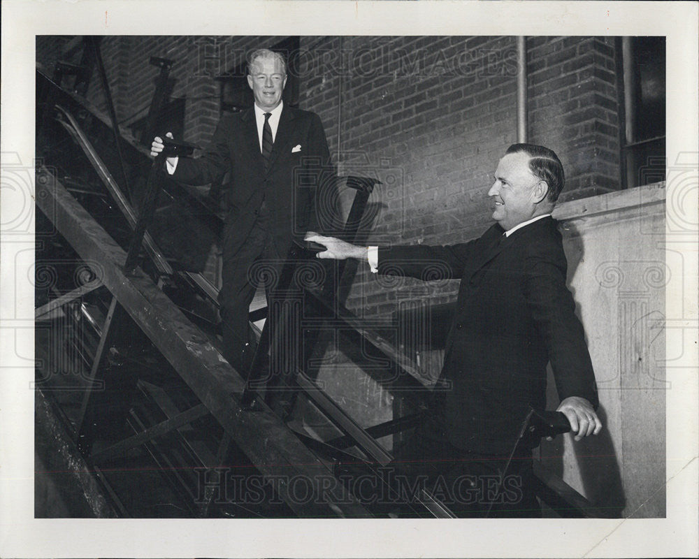1967 Press Photo Charles Potter president Union Stock Yard & Transit Co. Patrick - Historic Images