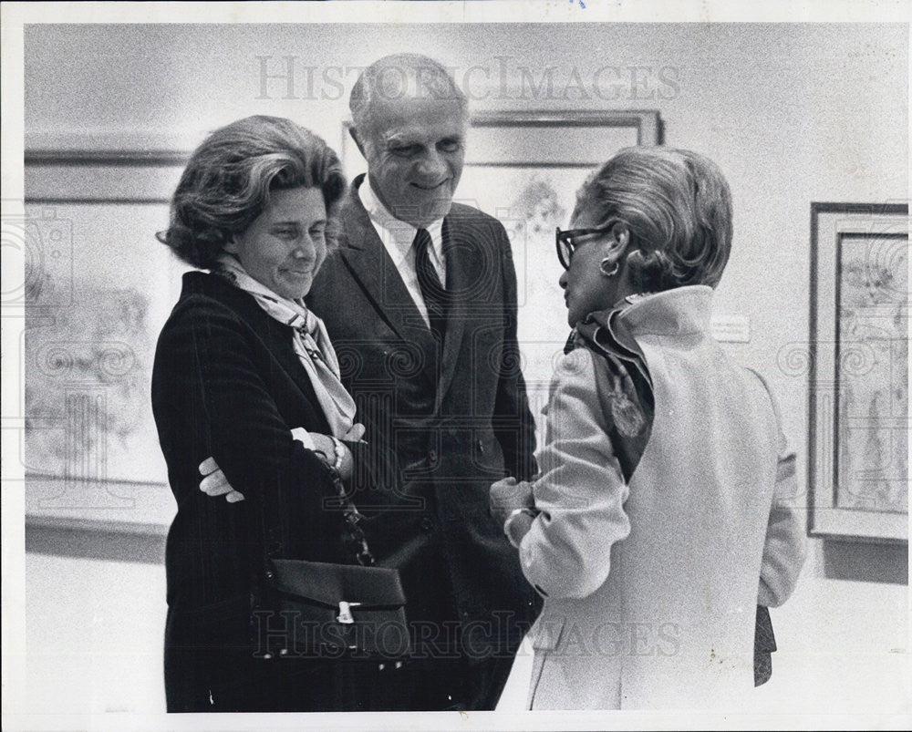 1969 Press Photo Mrs. James Alter Mr. Mrs. John Zeisler Art Institute de Kooning - Historic Images