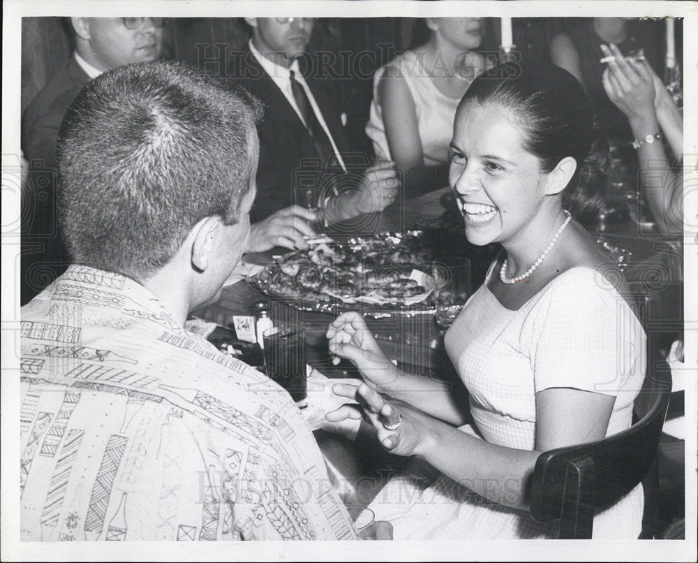 1961 Press Photo Mrs. Willis Ranney at charity party - Historic Images