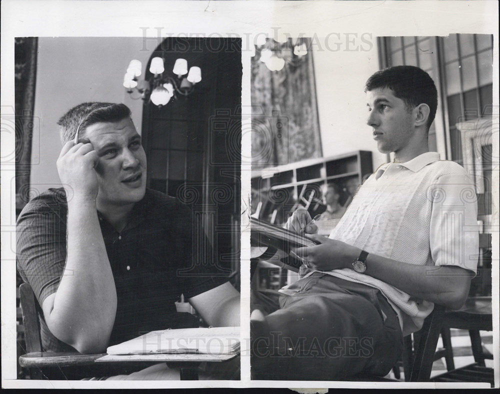 1961 Press Photo Peace Corps Trainees George Kroon And Larry Radley In Training - Historic Images