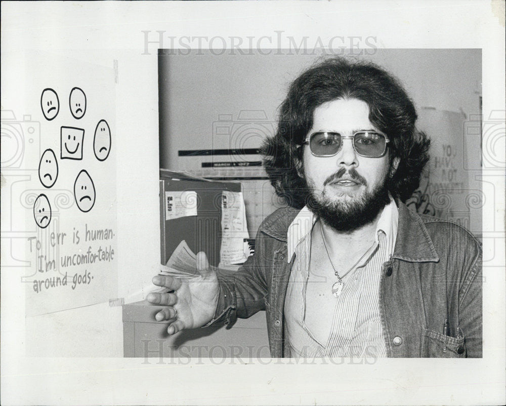 1977 Press Photo Former inmate Jimmy Potts now a &#39;jailhouse&#39; lawyer - Historic Images