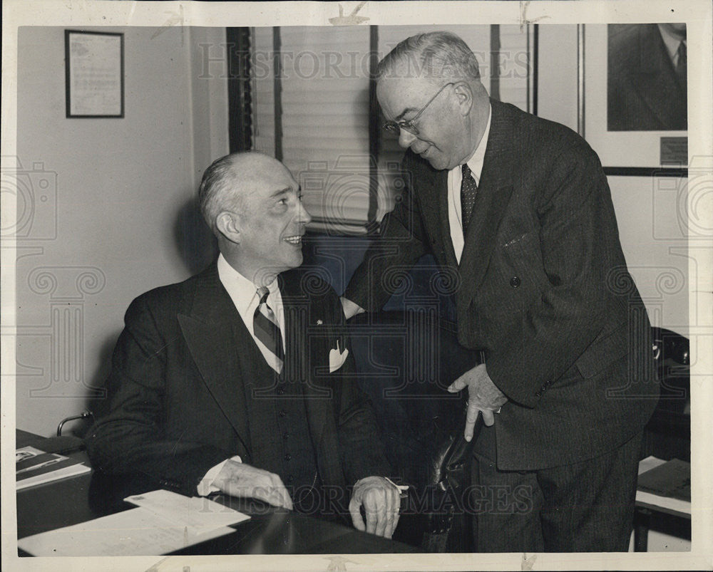 1945 Press Photo of Gen Cassrus Poust, new director of Dept. of Public Welfare - Historic Images