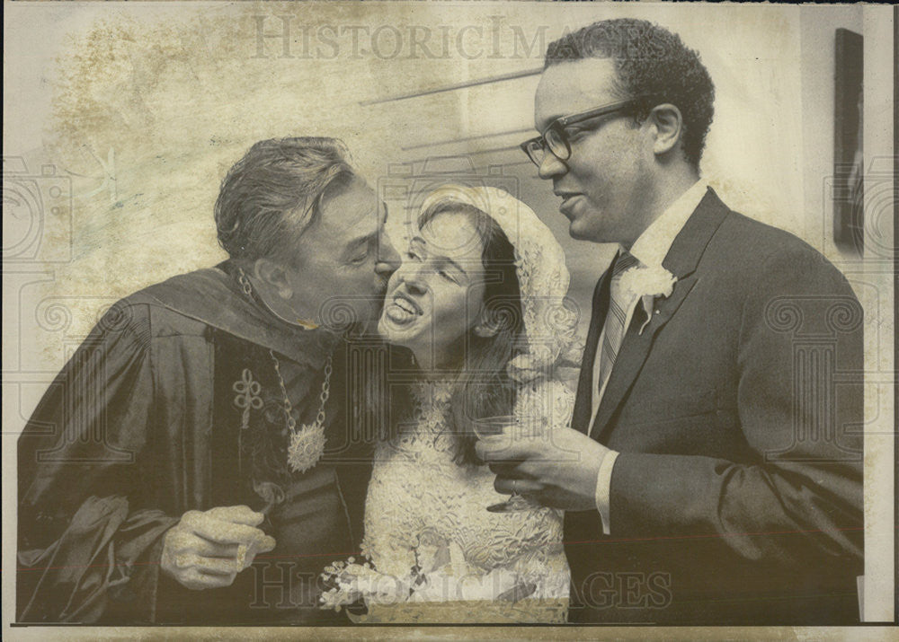 1969 Press Photo Harlem Congressman Adam Clayton Powell Jr Socialite Beryl - Historic Images