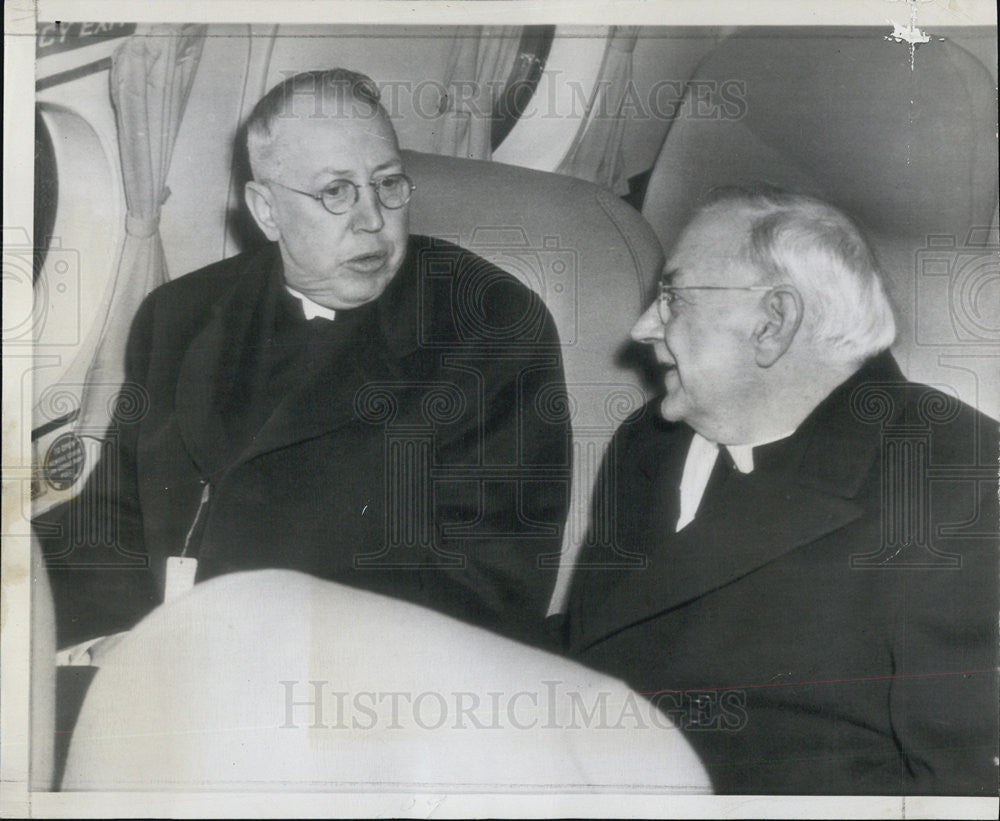 1946 Press Photo Cardinal-Designates Edward Mooney Samuel A. Stritch - Historic Images