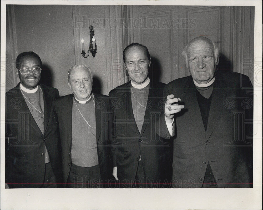 1975 Press Photo Rev Quintin Primp Bishop Suffragan Rev Gerald Francis Burrill - Historic Images