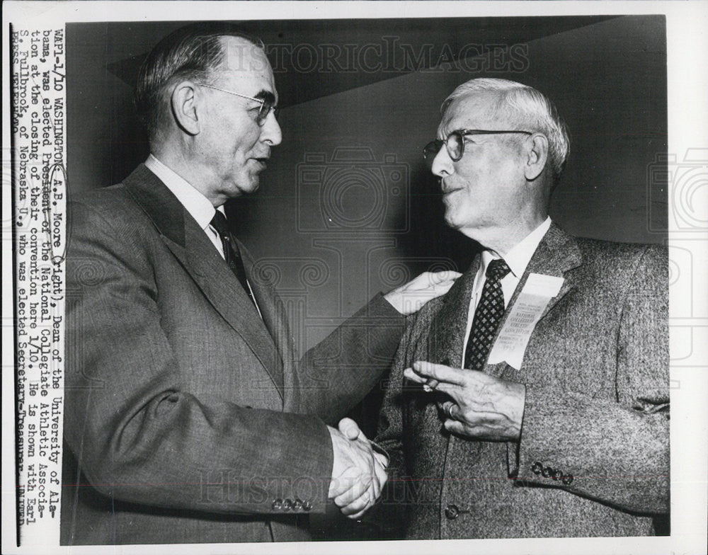 Press Photo A.B. Moore Dean of University of Alabama elected President of - Historic Images