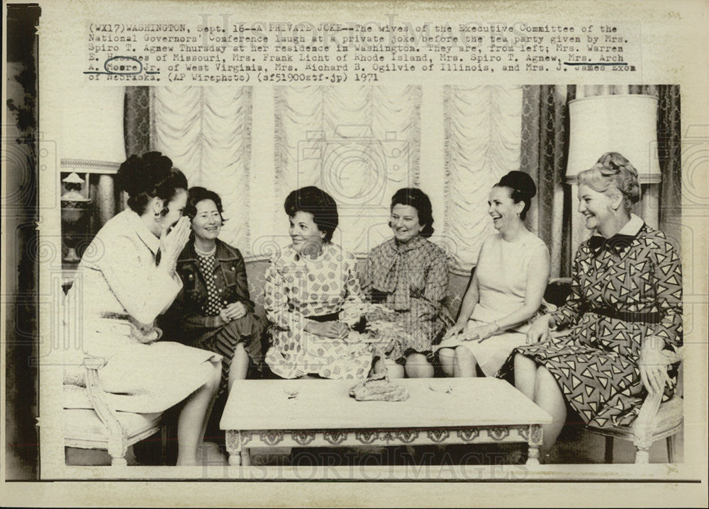 1971 Press Photo Wives of Executive Committee of Nat&#39;l Governors Conference - Historic Images