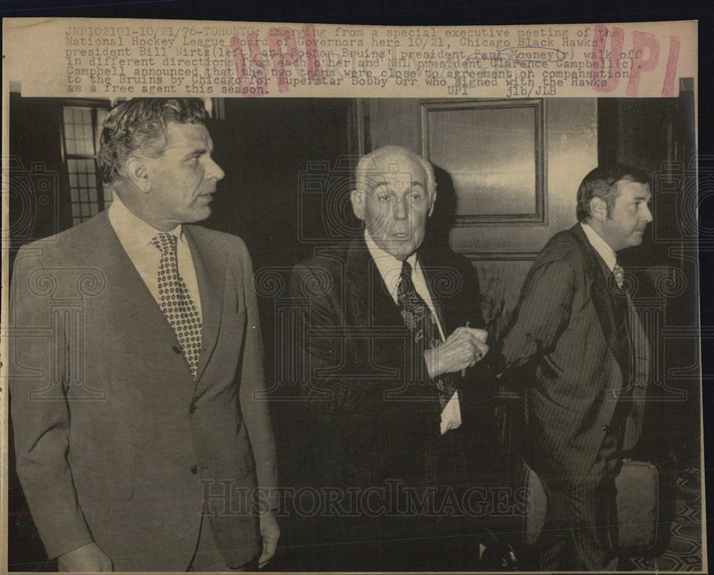 1976 Press Photo National Hockey League Board of Governor's - Historic Images
