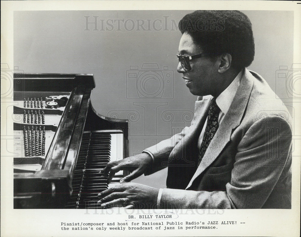 Dr Billy Taylor Pianist Composer Host NPR JAZZ ALIVE 1980 Vintage Press Dr Billy Taylor Pianist Composer Host NPR JAZZ ALIVE 1980 Vintage Press