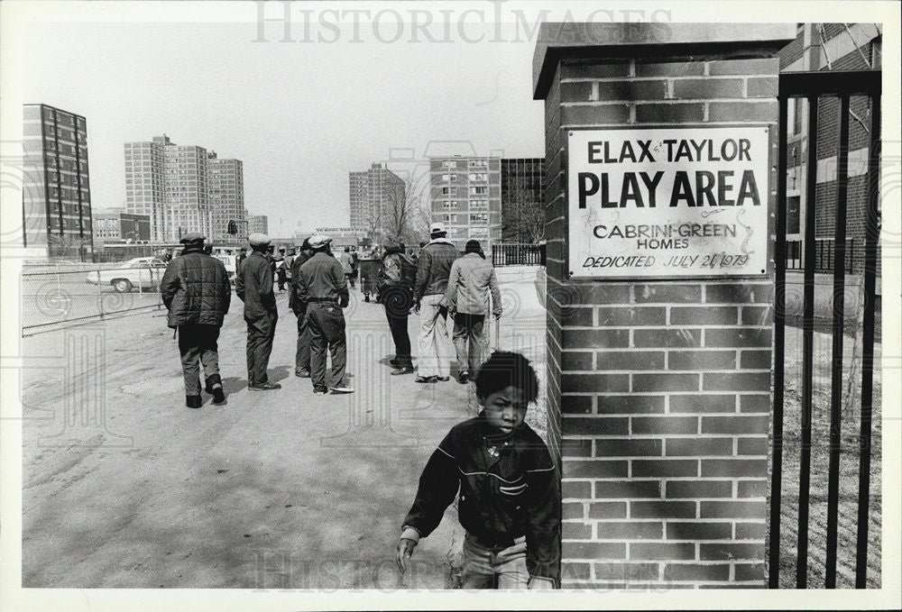 1981 Press Photo Elax Taylor play area - Historic Images