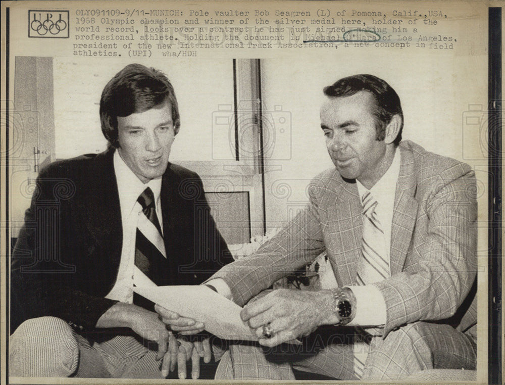 Press Photo Michael O&#39;Hara President International Track Association - Historic Images