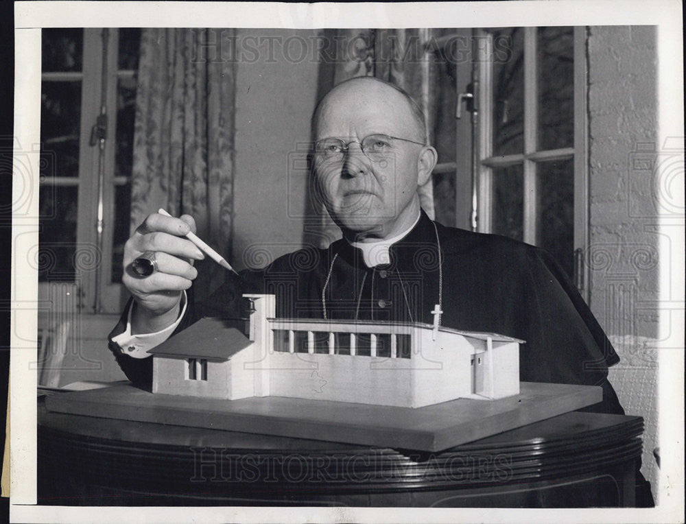 1944 Press Photo Bishop Edwin O&#39;Hara - Historic Images