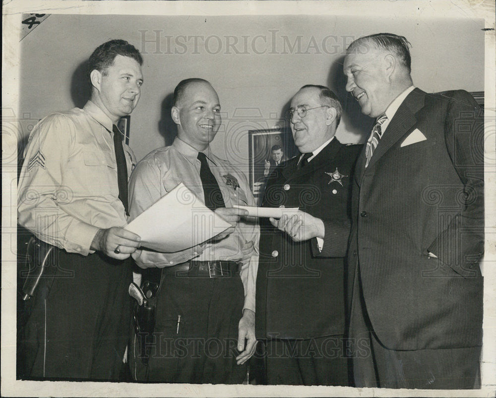 1948 Press Photo Chicago Police Traffic School O&#39;Donnell Pool Prendergast Magnus - Historic Images