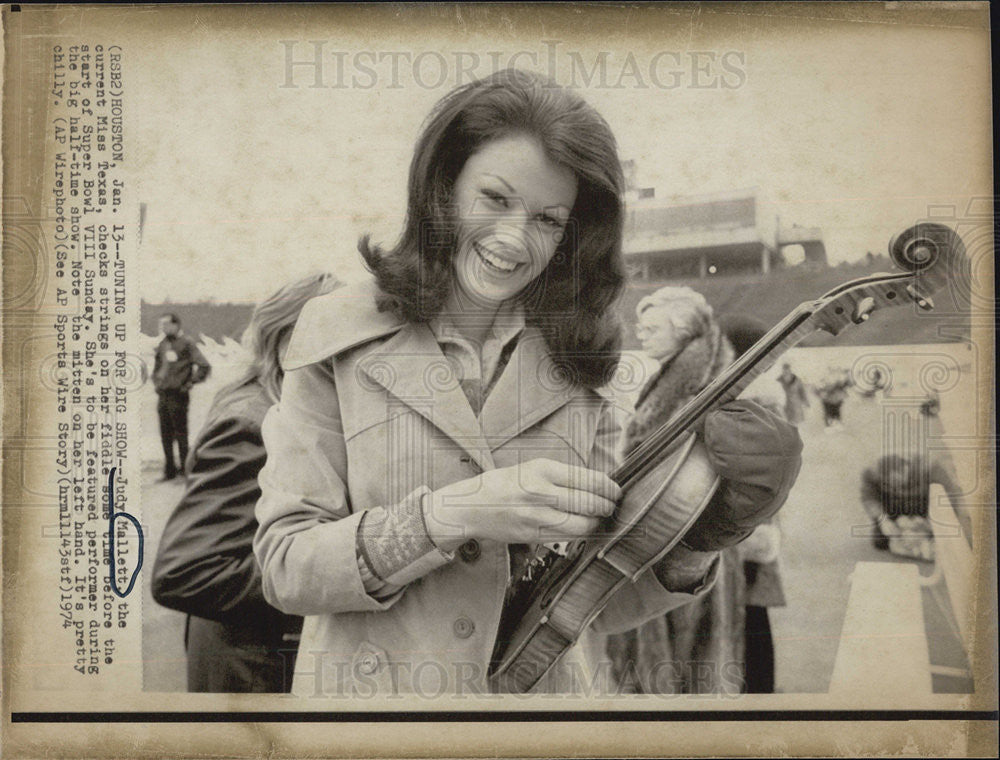 1974 Press Photo Judy Mallett/Miss Texas/Beauty - Historic Images