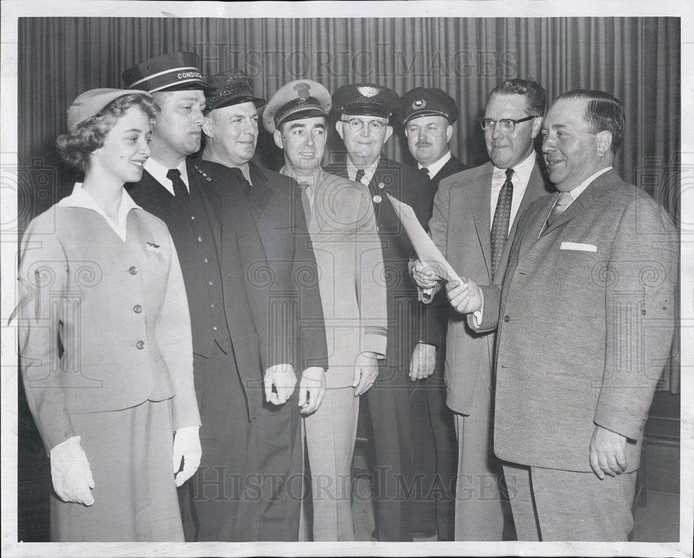 1968 Press Photo Caroline Whytre, Joseph Miller,  Transportation Workers Photo - Historic Images