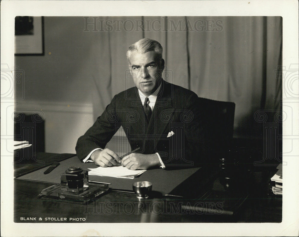 Press Photo Mr. Edward R. Stettinius, Jr. Of U.S. Steel Corp. in NY - Historic Images